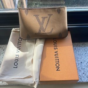 Brand new Louis Vuitton Double Zip Pouchette! Fabric bag, box and tags included.